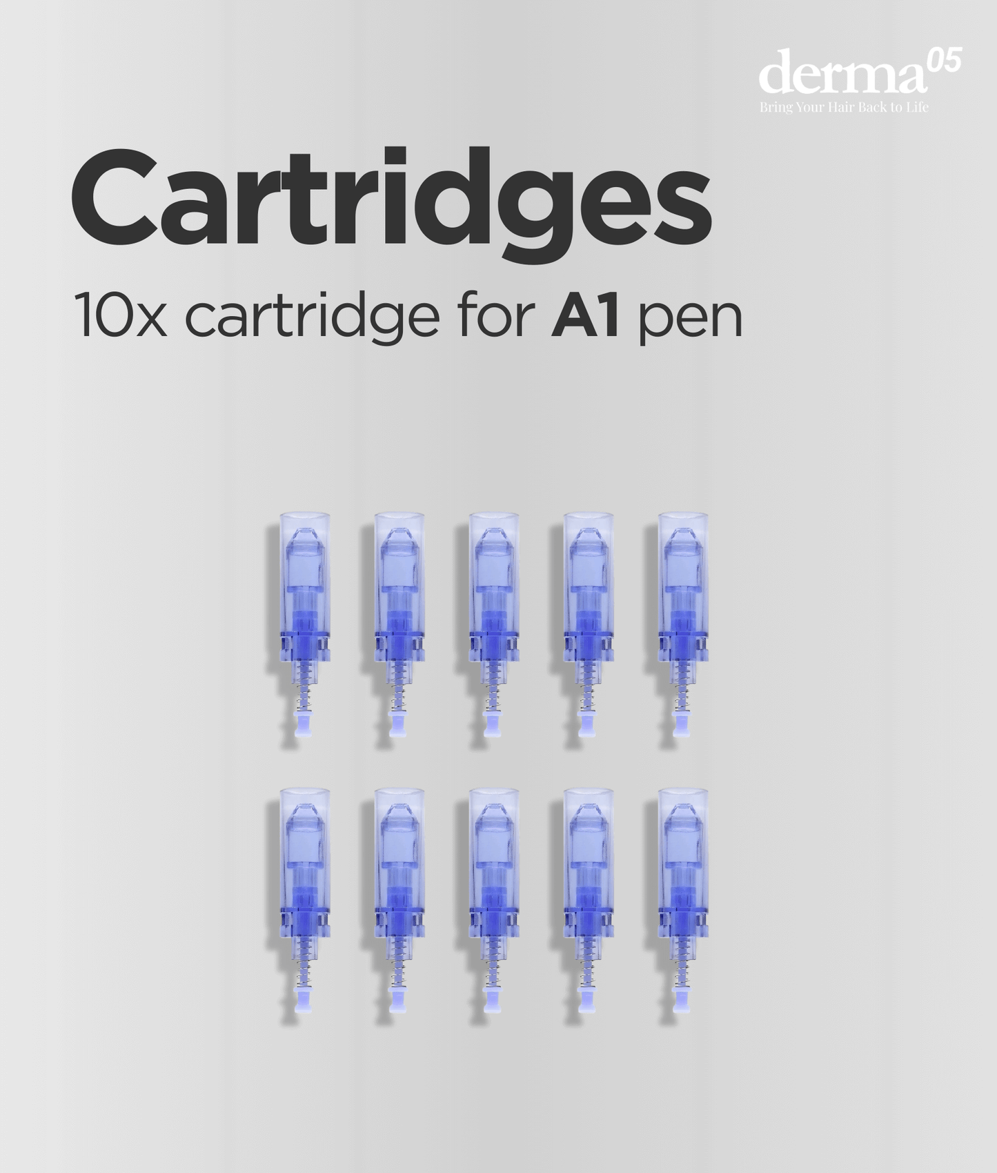 Dr. Pen A1 with 20x extra 12-needle cartridges (Silver)